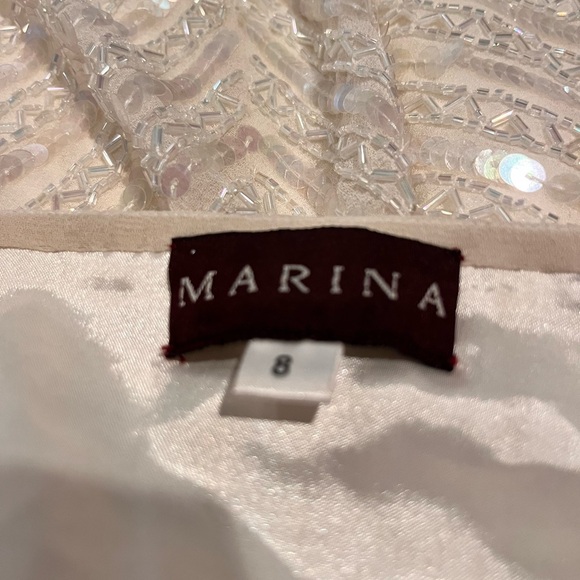 Marina Wedding dress formal gown white size 8 - Picture 8 of 8